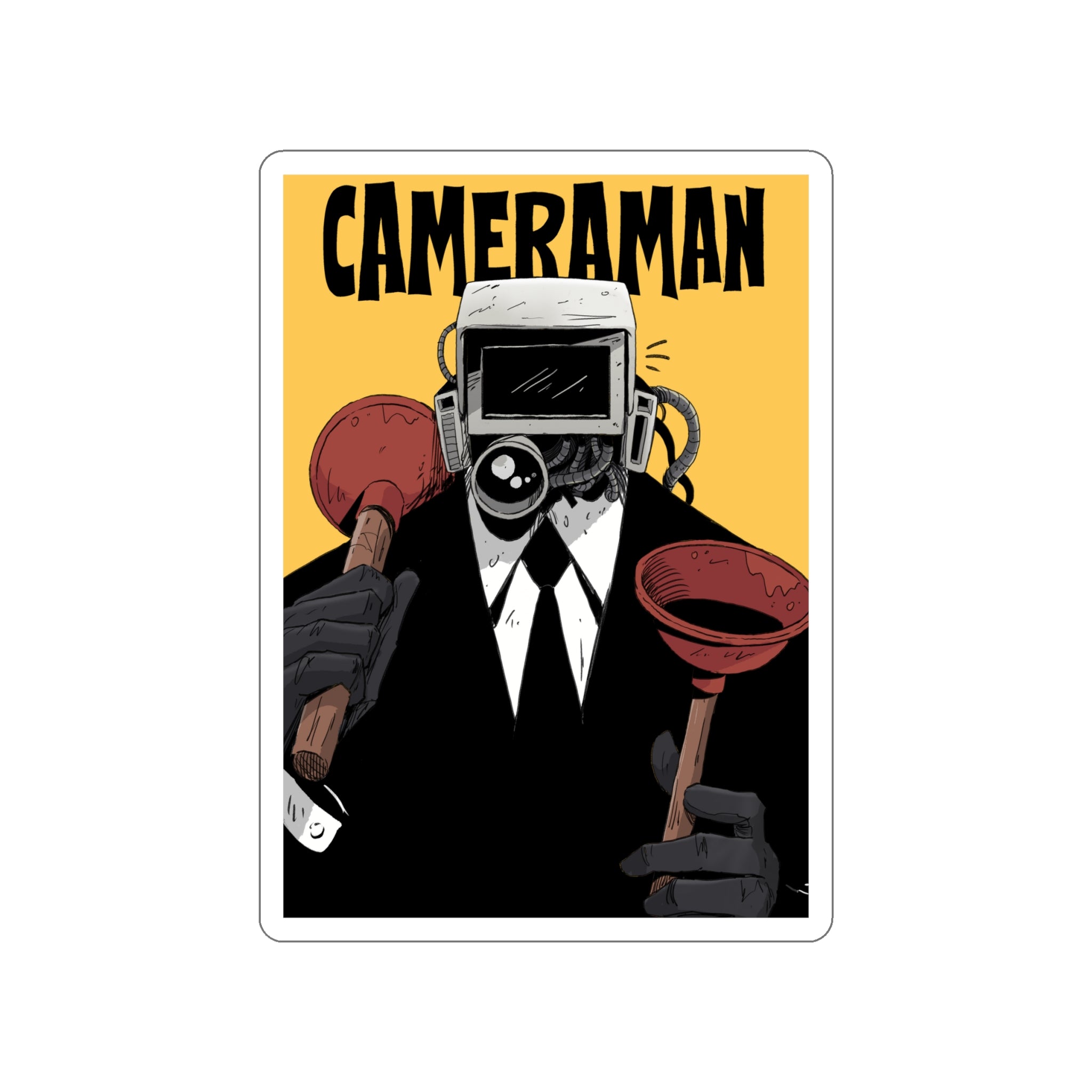 Cameraman - Comic Sticker
