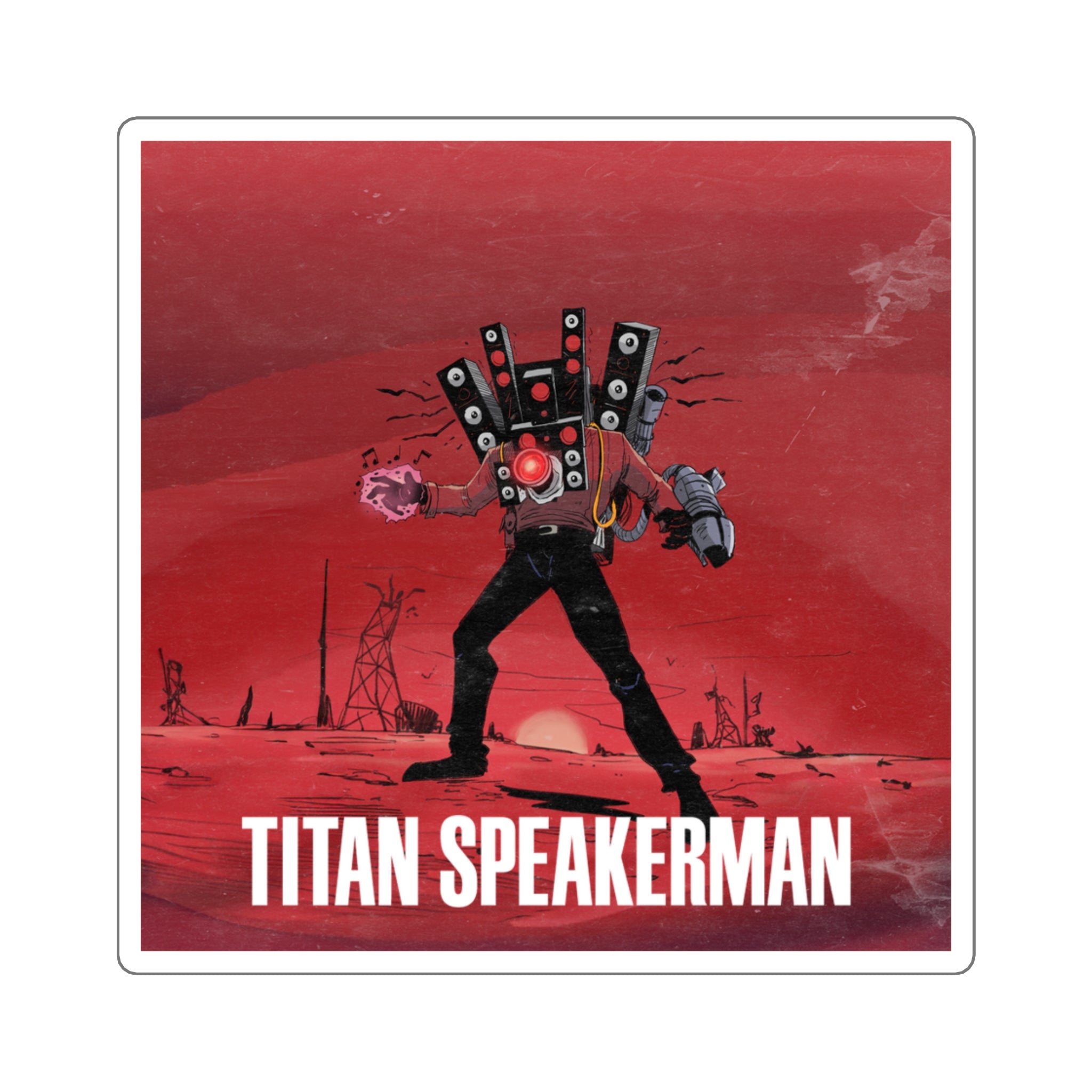 Titan Speakerman - Logo Sticker